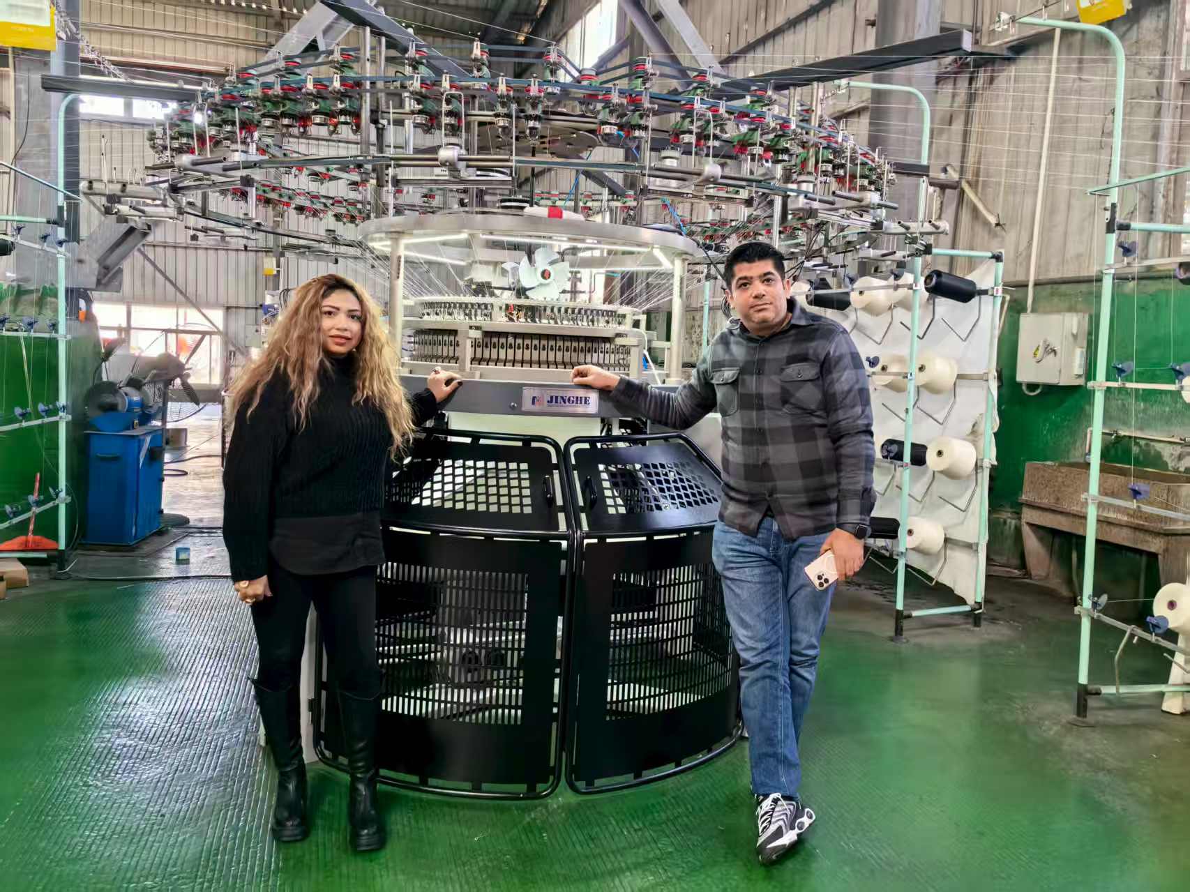 Egypt customer in the factory