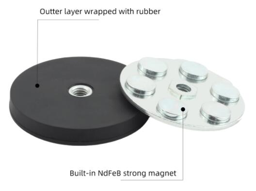 Rubber Coated Pot Magnet factory