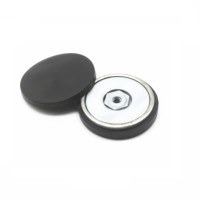 D31mm gummibelagte magneter med udvendigt gevind