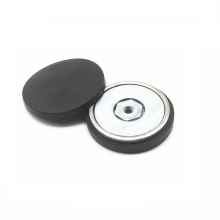 D31mm gummibelagte magneter med udvendigt gevind