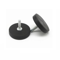 D31mm gummibelagte magneter med udvendigt gevind