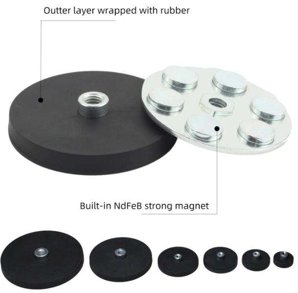 Rubber-coated magnets waterproof magnets