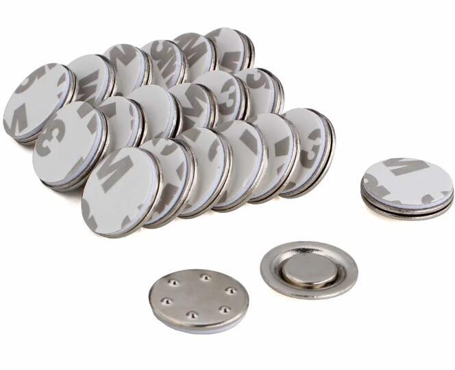 Durchmesser: 17 mm, runde Scheibe, magnetisches Namensschild