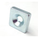 Blocksenkkopf-Neodym-Magnete 15 x 15 x 4 mm