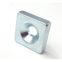 Blok forsænkede neodymmagneter 15 x15 x4mm