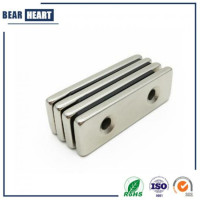 Neodymium Block Countersunk Magnets