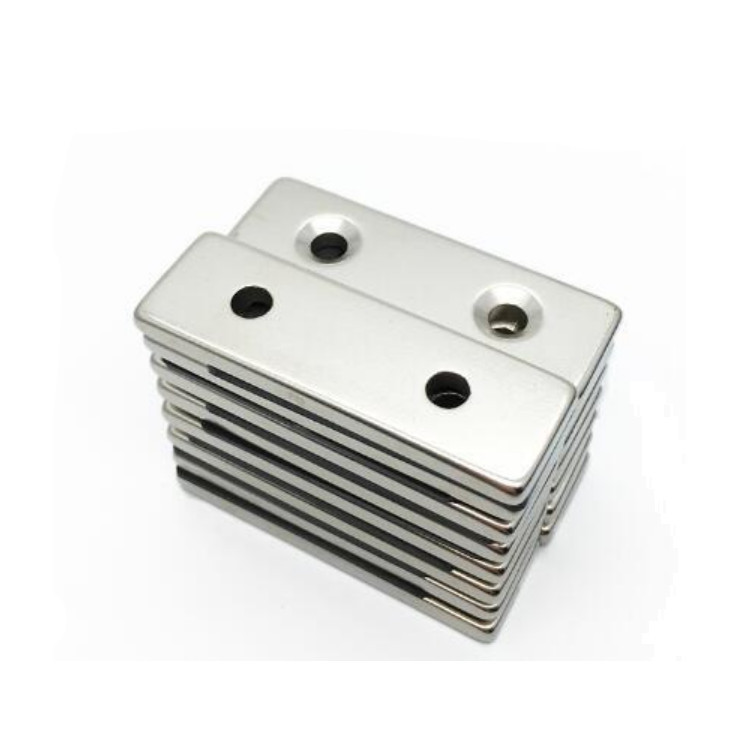 Neodymium Block Countersunk Magnets