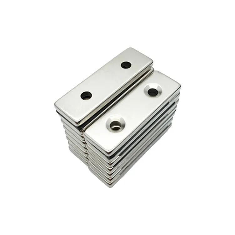 Neodymium Block Countersunk Magnets