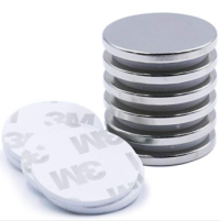 Neodymium Disc Magnets with Double-Sided Adhesive