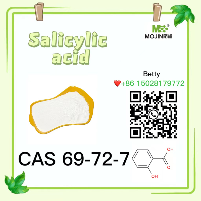 Blanco a blanquecino Ácido salicílico sólido CAS 69-72-7