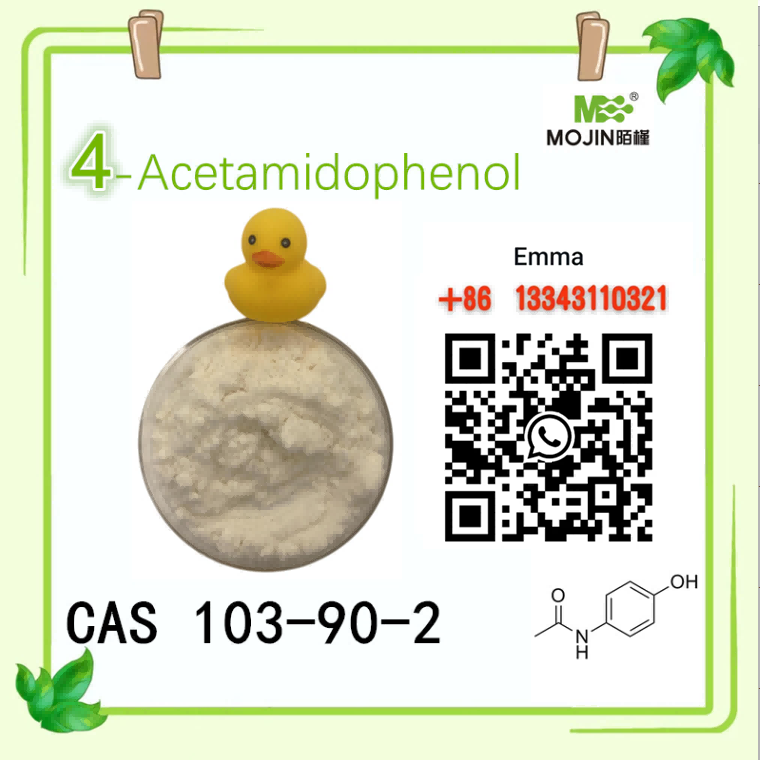 Acetaminofen w proszku 99% CAS 103-90-2 jest w magazynie