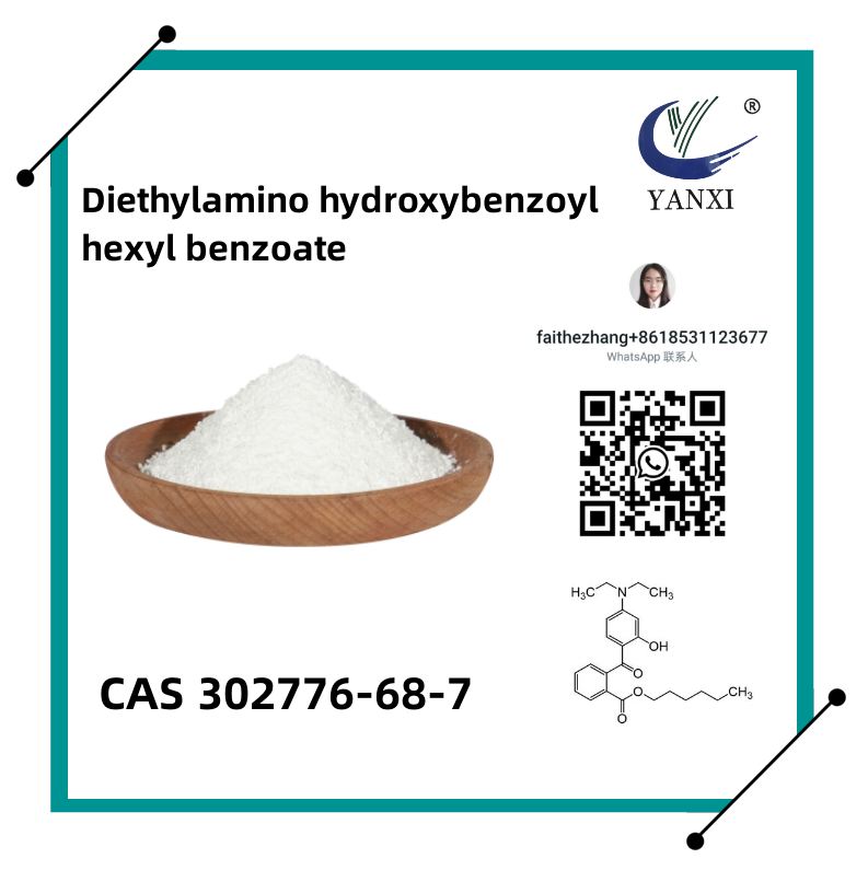 Chất hấp thụ tia cực tím Diethylaminohydroxybenzoyl Hexyl Benzoate CAS 302776-68-7