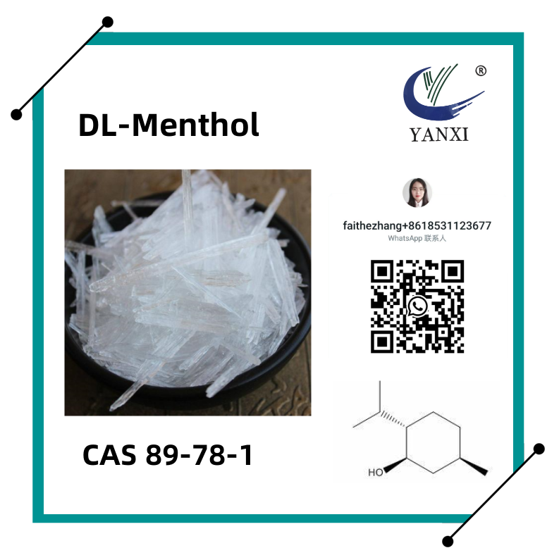 بلورات المنثول CAS
 89-78-1 DL
-المنثول