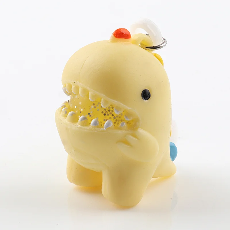 Supply Cute Dinosaur Water Polo Key Chain Fidget Squeeze New