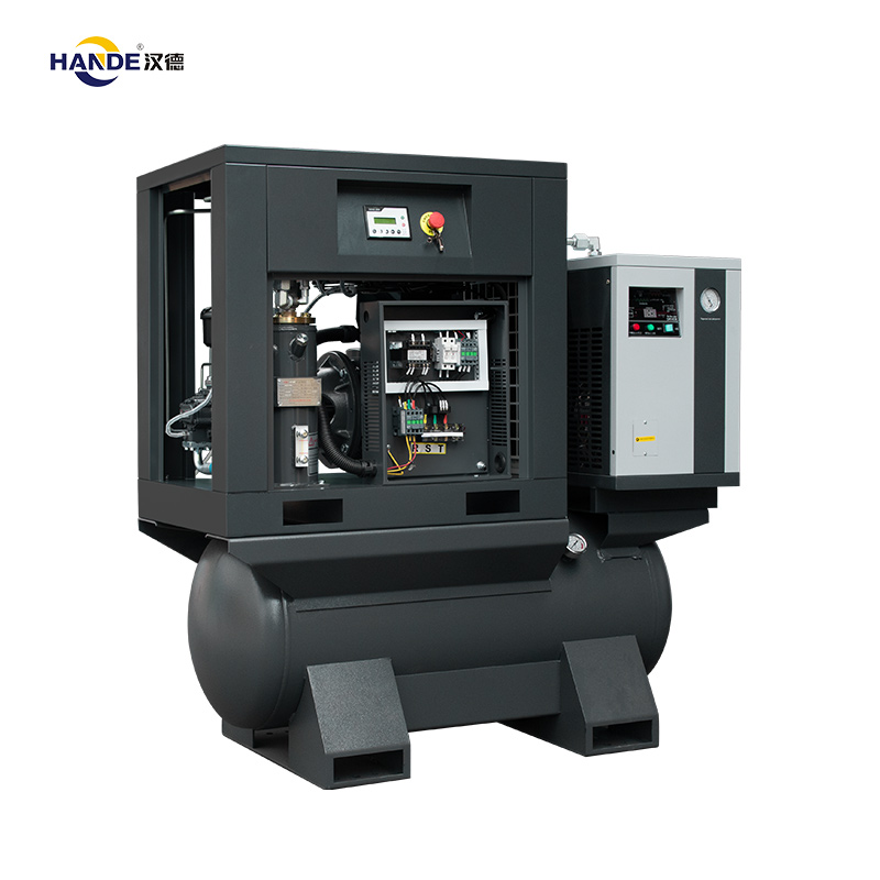 Китай Винтовой воздушный компрессор ХАНДЕ
 с фиксированной скоростью 11 кВт, 15 л.с., 4-в-1, HDC
-11, производитель