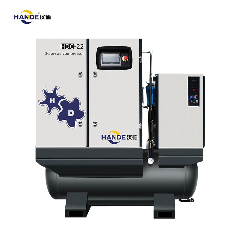 Китай Винтовой воздушный компрессор ХАНДЕ
 с фиксированной скоростью, 22 кВт, 30 л.с., 4-в-1, HDC
-22, производитель