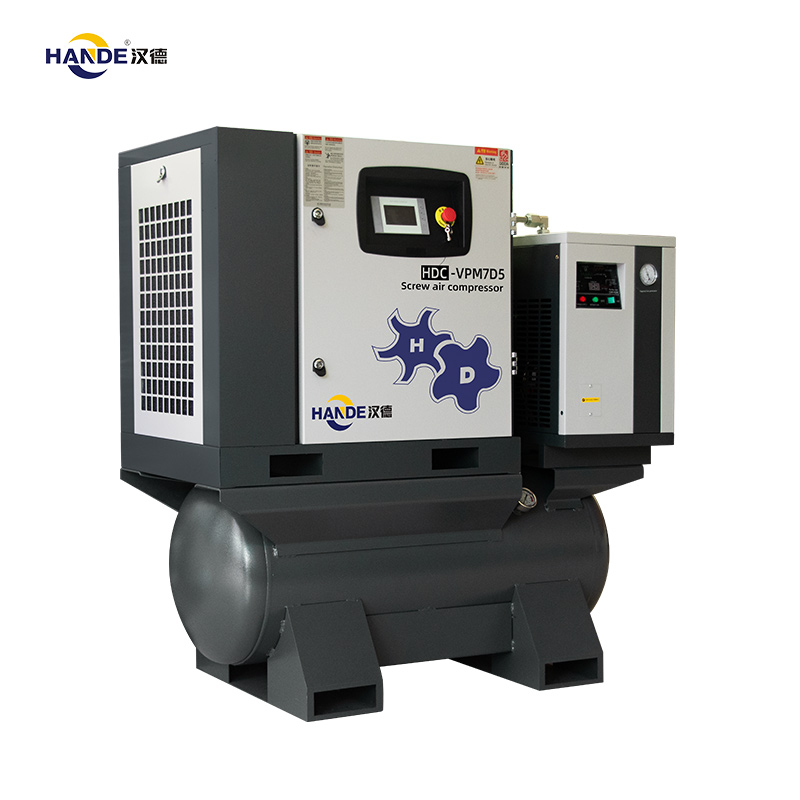 Compressore d'aria a vite 4-IN-1 HANDE PM VSD 7.5KW 10HP HDC-VPM7D5