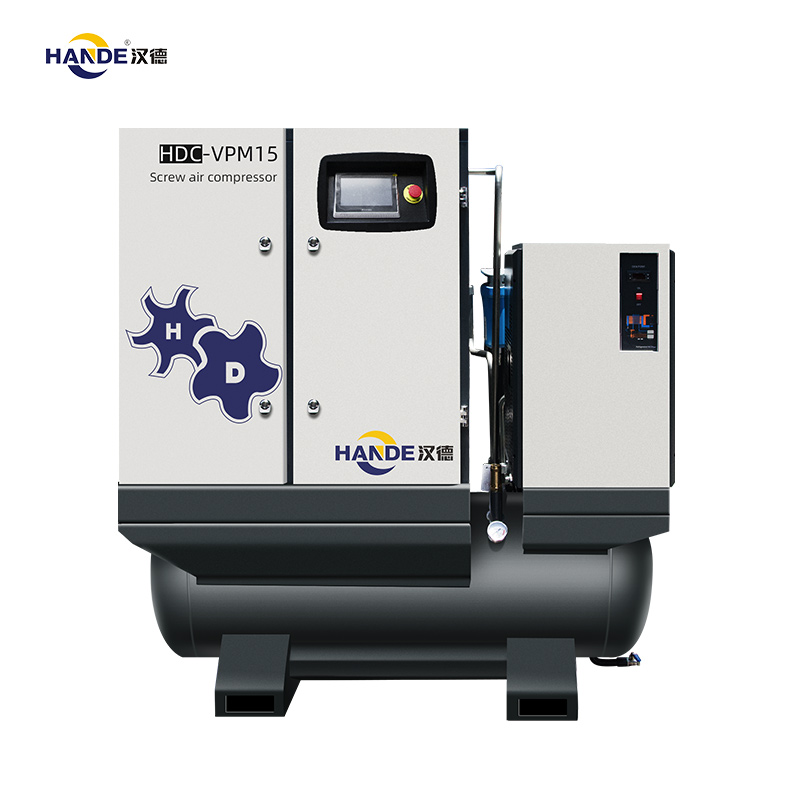 Compressor de ar de parafuso HANDE PM VSD 15KW 20HP 4 em 1 HDC-VPM15