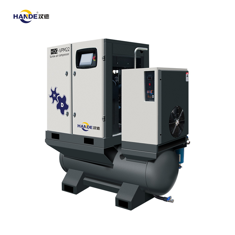 HANDE 4-IN-1 PM VSD 22KW 30HP 16 Bar Laser Cutting Screw Air Compressor HDG-VPM22