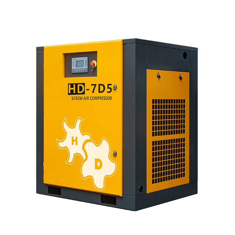 Винтовой воздушный компрессор с фиксированной скоростью ХАНДЕ
 3.7KW-22KW 10-30HP HD
-7D5 HD
-11 HD
-15 HD
-18.5 HD
-22
