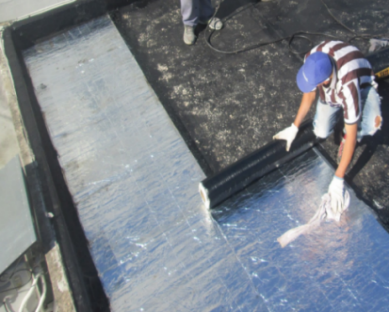 Aluminum foil laminate PET for asphalt membrane production