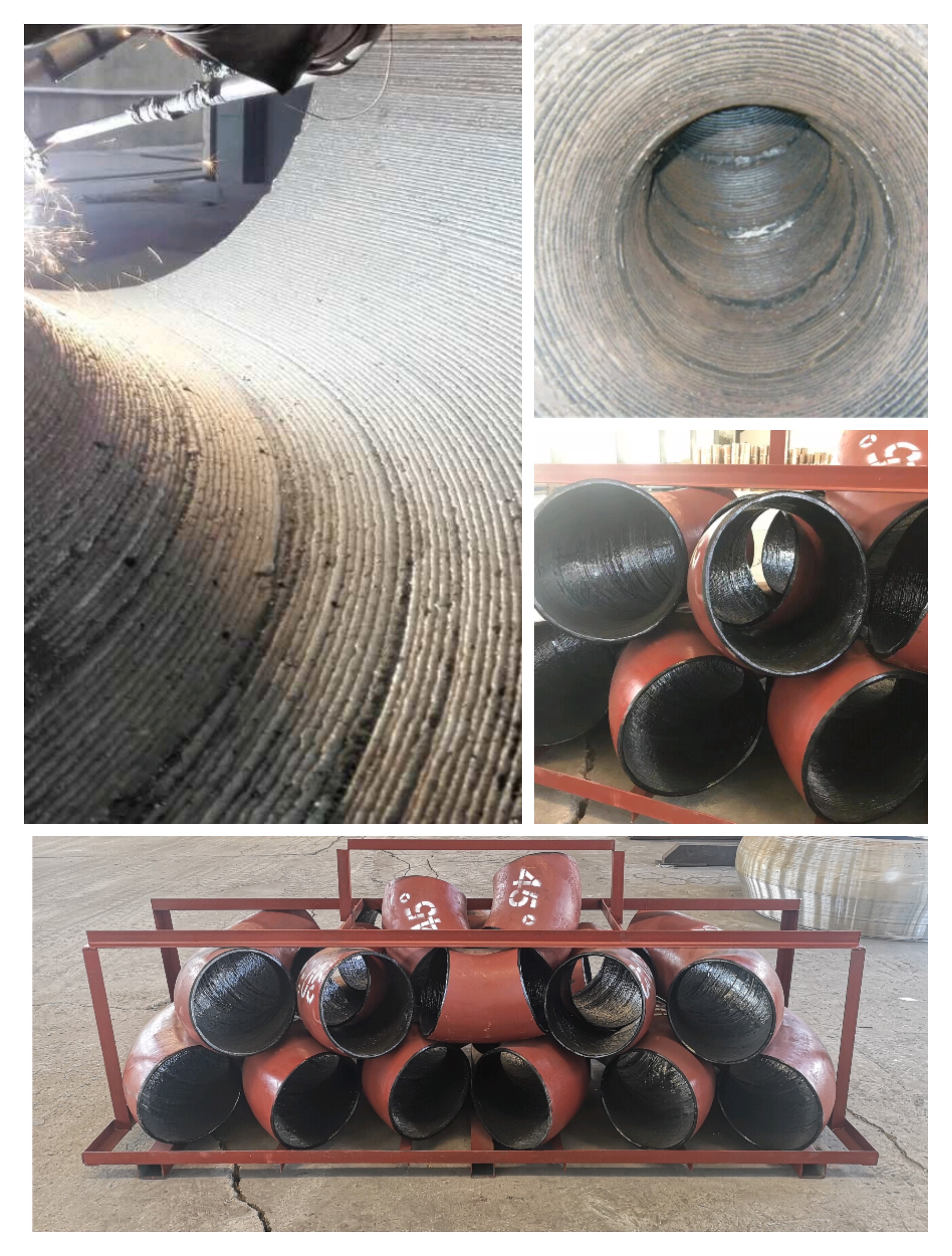 Hardfacing Wear Pipe and Elbow