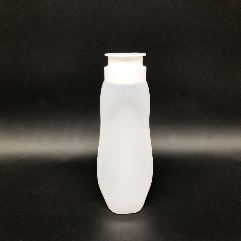 Clear Plastic Empty Ketchup Bottle With Flip Cap