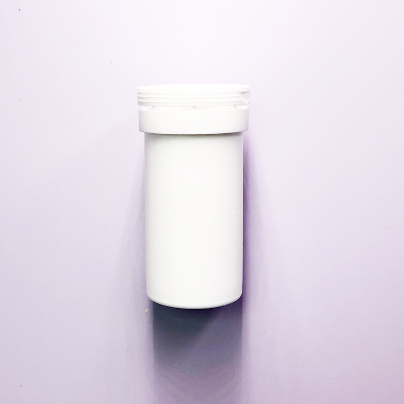 plastic effervescent tablet tube bottle for medical use
