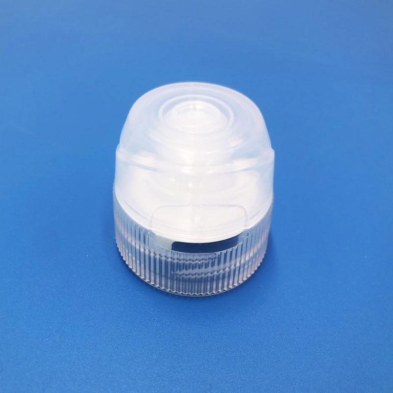 38mm plastic flip top lid transparent color 38/400