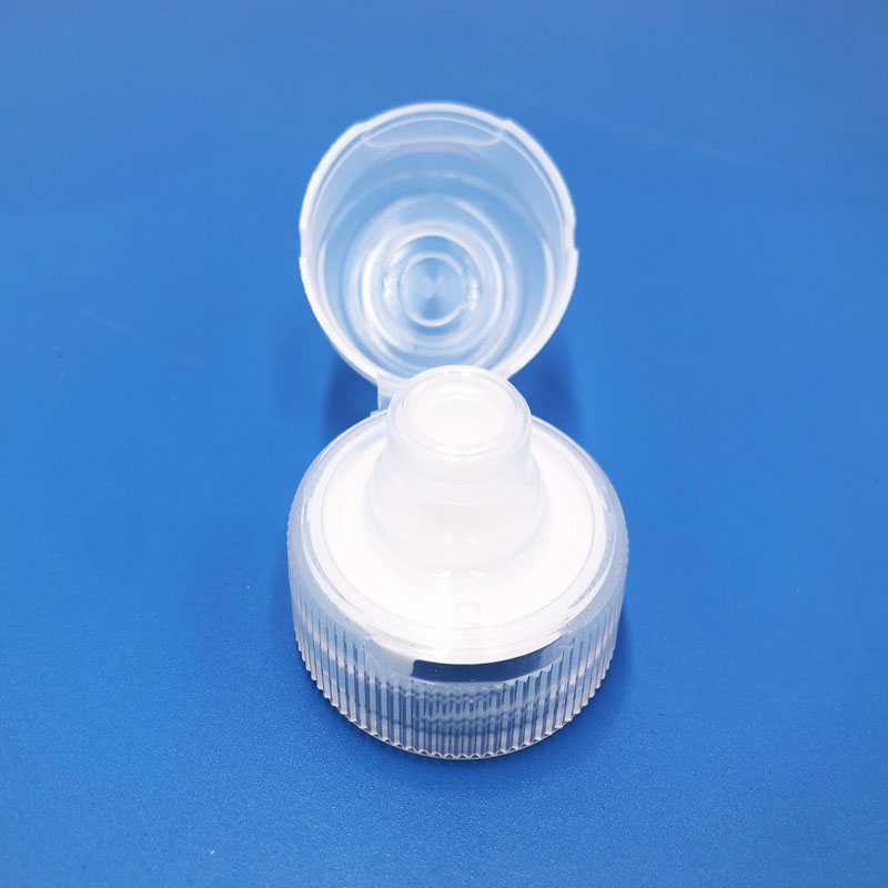 38mm plastic flip top lid transparent color 38/400