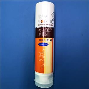 plastic PE cosmetic soft tube with flip top cap