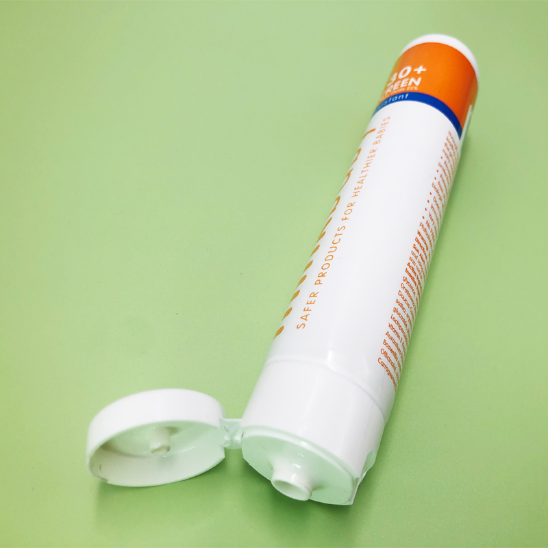 plastic soft tube for sunscreen cream