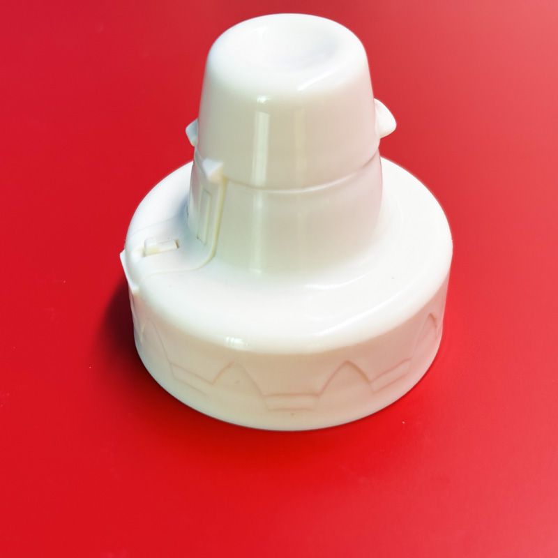 Plastic flip top cap for PE bottle