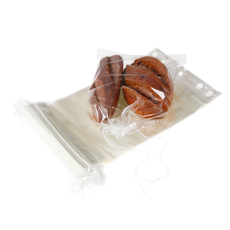 Cellophane CPP Microperforated Drawstring Bread Bag