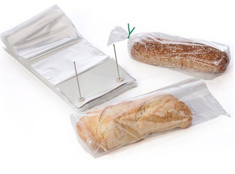 Wicket Plastic Bread Packaging Bag Plain Bottom Gusset