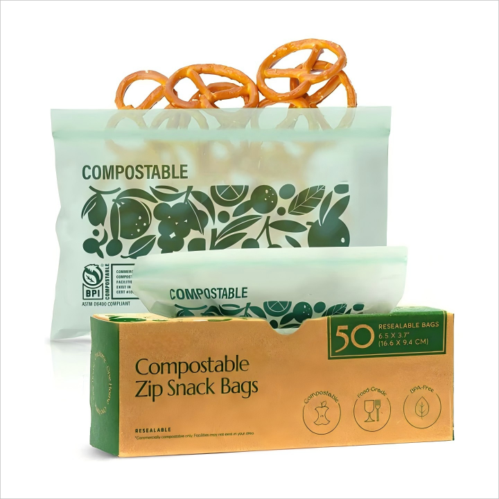 Compostable Ziplock Sandwich Bags