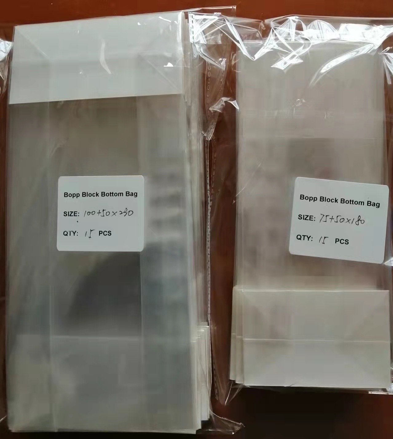 Clear Cellophane Chocolate Bags
