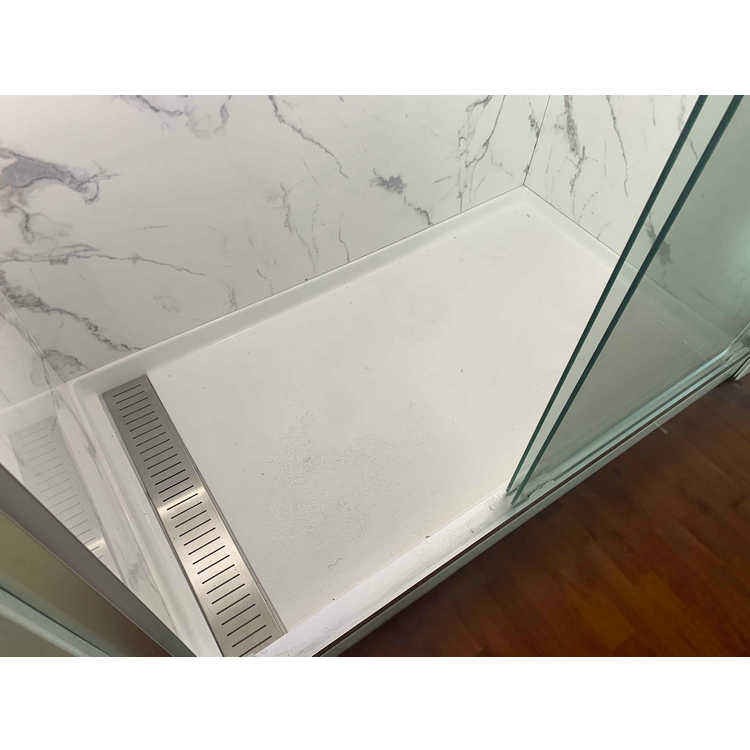 European White Hotel Bathroom Resin Acrylic Shower Tray