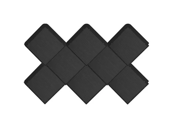 55W Dragon Scale integrated solar tiles