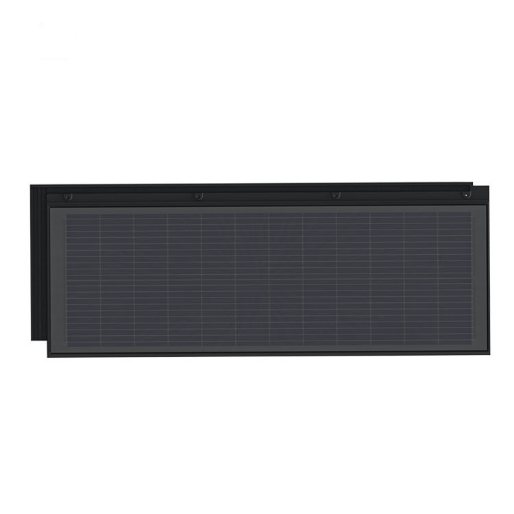 Black Solar estetiske metallflissett L-serien solenergifliser