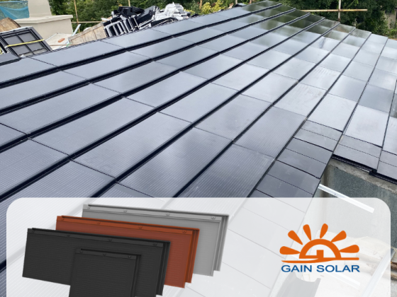 Ηλιακός σπίτι Ανακλαστικός O Μίνι Σειρά Γκρί Ηλιακός Οροφ Πλακάκι