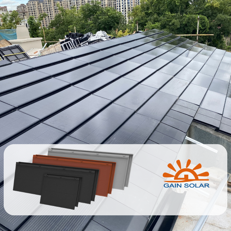 Solar House Reflekterende O Mini Series Grå Solar Tagsten