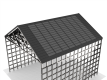 80w Ελαφριά σκεπή pv Μεταλλικά πλακίδια ηλιακός έρπητας ζωστήρας στέγης για οικοδομές