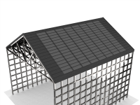 80w Lettvekts Taktekking pv Metalltegl soltakshingel for bygg