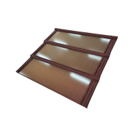 Klasikong istilong pulang metal na pinahiran ng flat solar roof tile