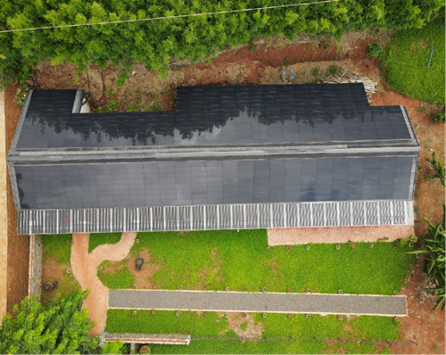 Projeto de telha solar para pousada na província de Hainan (37 kW) - T MAX O