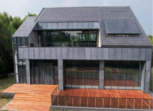Jiangsu Suqian Enterprise Exhibition Center Proyekto ng solar roof tile (43kw) - T MAX A