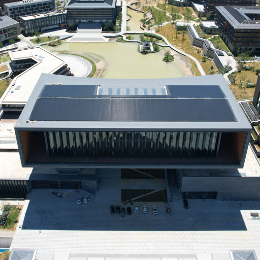 China's Largest Near-Zero Energy Library BIPV Solar Roof Tile Project (519.1KW)
