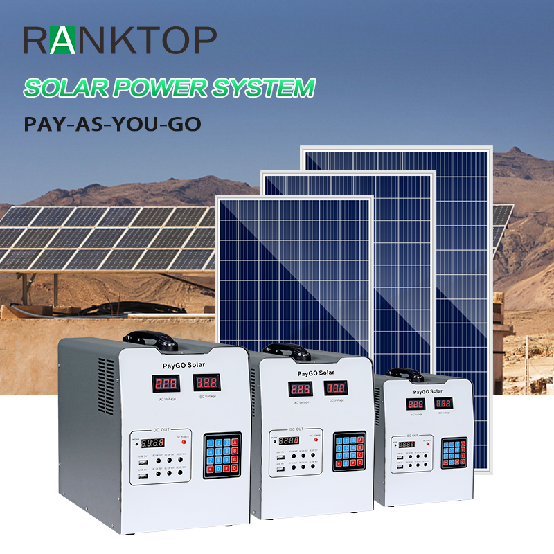 Système de panneaux solaires Pay-As-You-Go Système d'alimentation solaire Paygo pour la maison