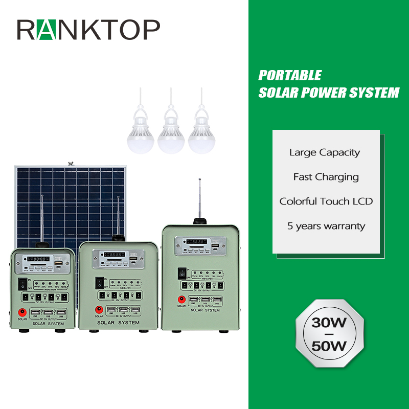 Portable solar energy systems solar power system home